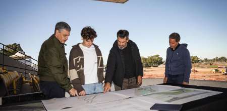 Antes del Road Show en Palermo, Franco Colapinto visitó las obras en el autódromo de Buenos Aires