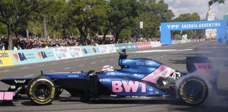 Cacho Fangio en el Road Show de Colapinto: “Es una alegría muy grande estar acá”