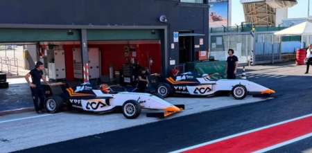 F4 Italiana Thiago Palotini y Federico Díaz Quaglia probaron en Misano antes del comienzo del campeonato