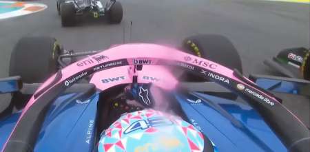 F1: ¡Al límite! Colapinto fue al roce con Hamilton para defender su posición en el GP de Miami