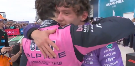 F1: el tierno abrazo de Colapinto con Kimi Antonelli tras el GP de Miami