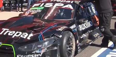 TC: ¡Muy golpeado! Así quedó el BMW de Julián Santero después del incidente en la serie