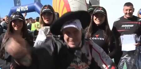 TC: ¡La Z del Zorro! Werner festejó su triunfo en Termas de Río Hondo con un disfraz particular