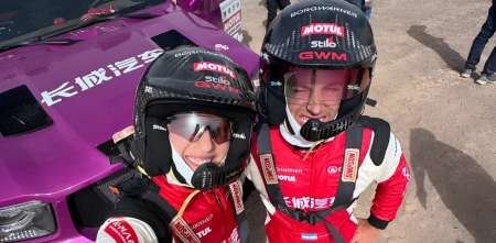 Cavigliasso y Pertegarini ya están en China para debutar en el Rally de Taklimakan con el equipo oficial de GWM