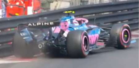 F1: ¡Cuidado, Franco! Colapinto bloqueó y tuvo un roce contra el muro en el segundo entrenamiento en Mónaco