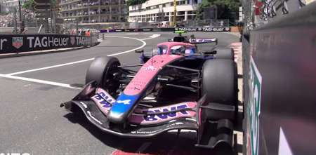 F1: ¡Al límite! El "besito al muro" de Colapinto en la FP3 de Mónaco
