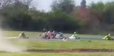 Grave accidente de karting en Gualeguay: rotura de frenos, ingreso en contramano y una piloto lesionada