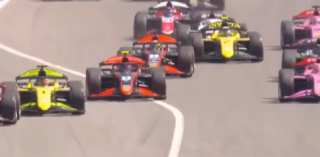 F2: gran largada de Varrone y un espectacular 2x1 para meterse en el top 5 en Barcelona