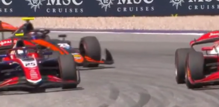 F2: ¡Infartante duelo por el triunfo entre Montoya y Bennett en la última vuelta en Austria!