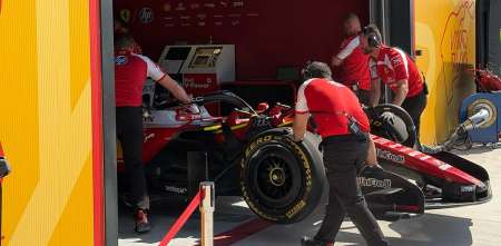 F1: Charles Leclerc y Ferrari son los primeros en recorrer el flamante circuito de Madring
