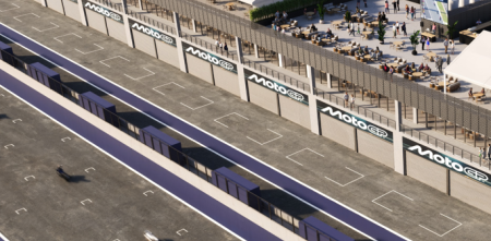 ¡Transformación total! MotoGP compartió el primer render oficial de los nuevos boxes del "Gálvez"