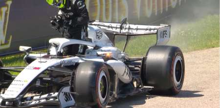 F1: el inconveniente de Checo Pérez que generó la bandera roja en la FP3 del GP de Hungría