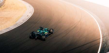 F1: Aston Martin probó las mejoras en el motor Honda
