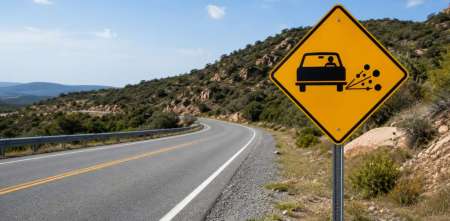 Cuál es el significado de la señal de tránsito amarilla con un auto negro en el medio