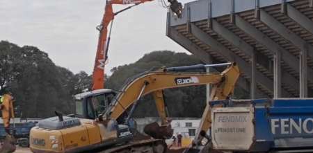 Autódromo de Buenos Aires: comenzó la demolición de la horquilla y avanzan las obras
