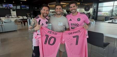 ¡Junte de cracks! Kevin Benavides se reunió con Messi y De Paul en las instalaciones del Inter Miami