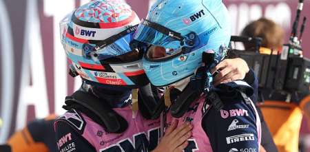 F1: ¡Abrazo de compañeros! El gran gesto de Colapinto a Gasly tras su pole en el GP de Italia