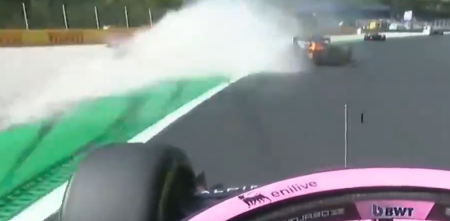 F1: así se vio el fortísimo accidente de Leclerc desde el Alpine de Colapinto