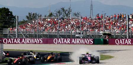 F1: Colapinto se fue afuera en plena pelea y cayó varias posiciones en Monza