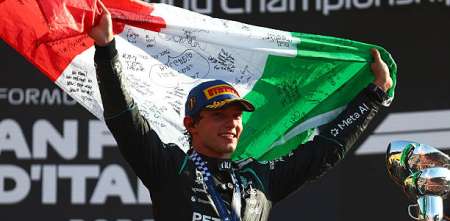 F1: ¡Sonó el himno italiano en Monza! La emoción de Antonelli ante su gente tras un épico triunfo