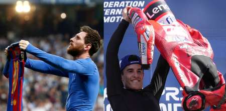 MotoGP: la celebración estilo Messi de Marc Márquez cuando triunfó en Misano 2025