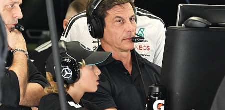 Toto Wolff, preocupado por la pelea entre Antonelli y Russell en Monza: “Podría haber acabado en desastre”