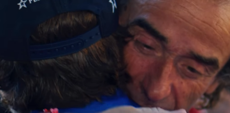 "Un momento especial en Madrid", : el abrazo entre Colapinto y su padre que emocionó a todos