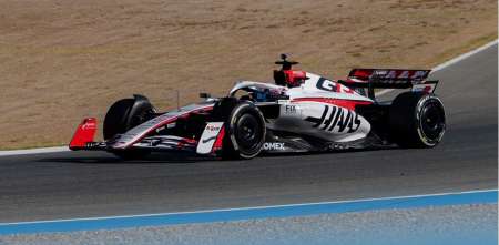 Jack Doohan giró en Jerez con el Haas de la temporada 2025 de F1