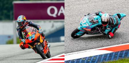 Perrone clasificó 12° y Morelli no avanzó a la Q2 de la Moto3 en Austria