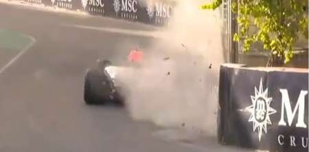 Arvid Lindblad provocó la primera bandera roja de la F1 en el GP de Azerbaiyán