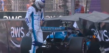 El accidente de Albon que cambió el GP de Azerbaiyán de F1