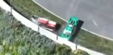 Fuerte golpe entre Faín y Tadei en la final del TC Pick Up en Balcarce