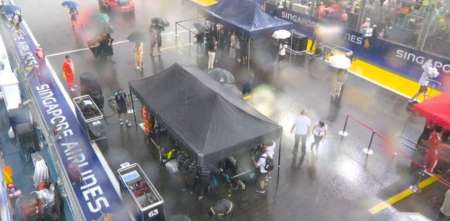 La Fórmula 1 postergó la largada de la Sprint del GP de Singapur debido a las condiciones climáticas