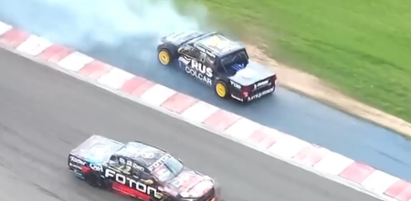 El toque entre Mariano Werner y Tobías Martínez en la final del TC Pick Up