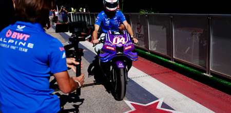 Colapinto, entre la Fórmula 1 y MotoGP: así fue su llegada al paddock de Austin