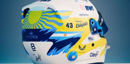 Reutemann y Boca: las inspiraciones detrás del nuevo casco de Colapinto
