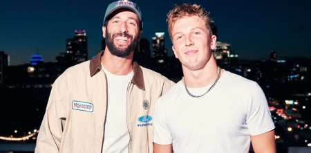 Daniel Ricciardo se reunió con Liam Lawson, Arvid Lindblad e Isack Hadjar en Estados Unidos