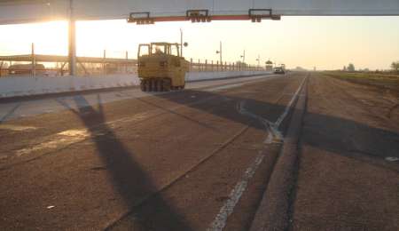 Trabajos importantes en el autódromo de 9 de Julio