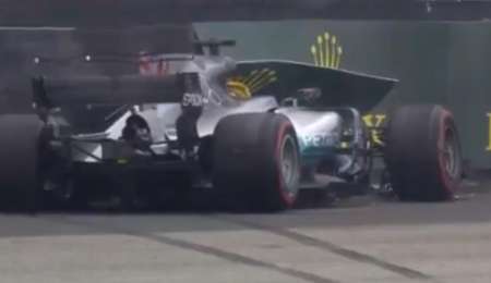 El despiste de Hamilton en el inicio de la clasificación