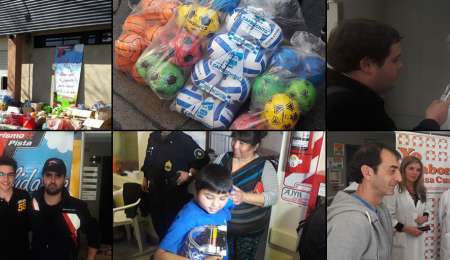 Acción solidaria del Turismo Pista