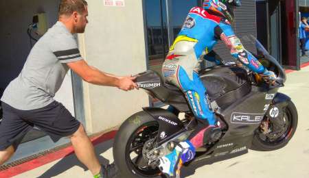 Moto2: Kalex prueba la moto con motor Triumph con Alex Márquez