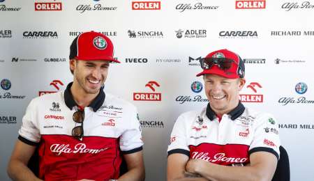 Alfa Romeo confirmó la continuidad de Räikkönen y Giovinazzi