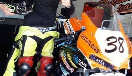 No podía viajar para probar y se hizo un circuito