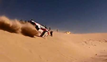 Dakar: espectacular vuelco de Alonso en las dunas