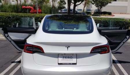 Un Tesla con una increíble falla