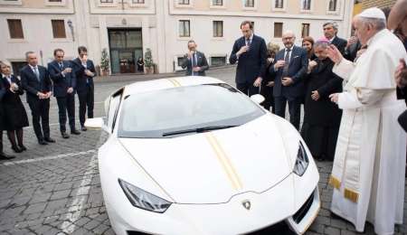 Sortearán el Lamborghini del Papa y la rifa cuesta 10 dólares