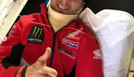 Kevin Benavídes sufrió una fuerte caída en Marruecos