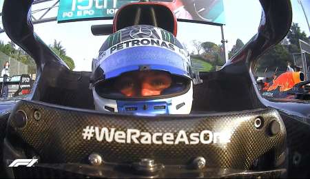 Bottas se quedó con la pole position en Imola