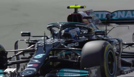 Bottas le arrebató la pole 100 a Hamilton en Portugal