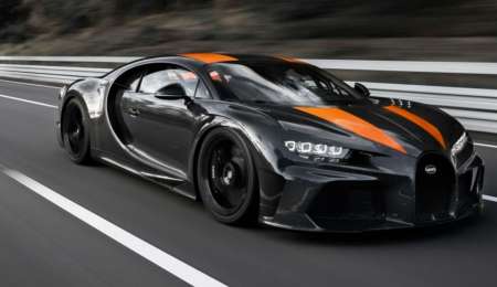 Juan Pablo Montoya alcanzó los 400 km/h sobre una Bugatti